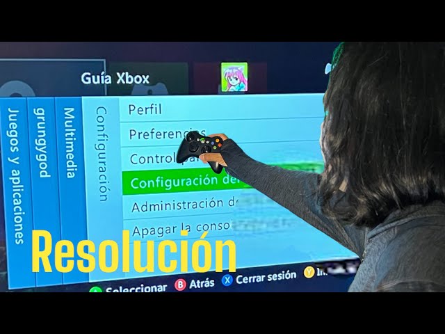 How do I configure the screen resolution on an Xbox 360 Slim?