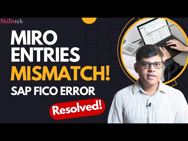 SAP MIRO Vendor Advance Error - System Showing Wrong Entries - RESOLVED!
