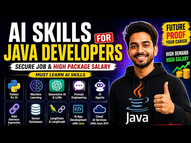 What need to learn in AI for Java Developer? Secure Job and High Pacakge Salary. 
