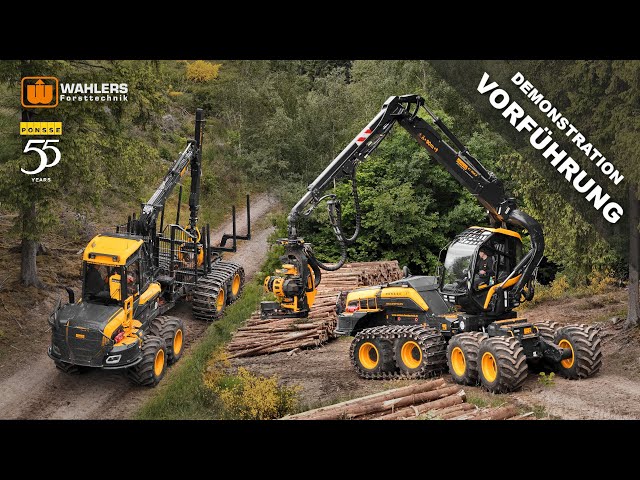 🌲 PONSSE Scorpion and Wisent - demonstration by WAHLERS Forsttechnik [4K]