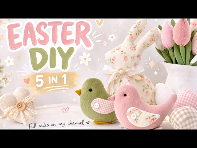 5 Easter DIY Ideas 🐰 Easy Sewing Projects That SELL (Free Tutorial)