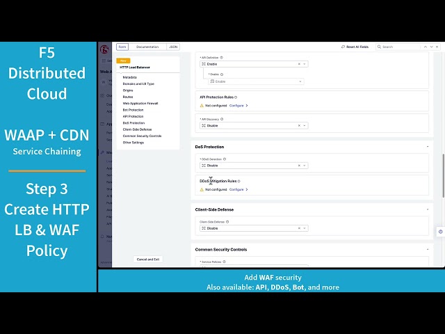 Use F5 Distributed Cloud to Service Chain WAAP and CDN