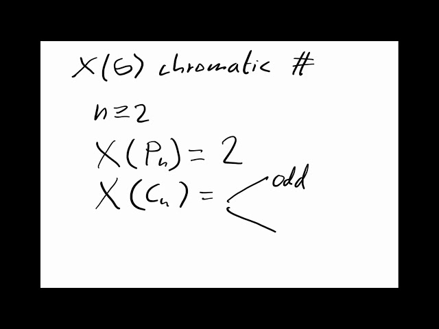 Chromatic number for some basic graphs