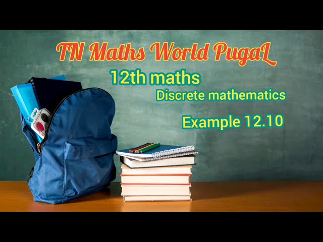 12th maths Example 12.10