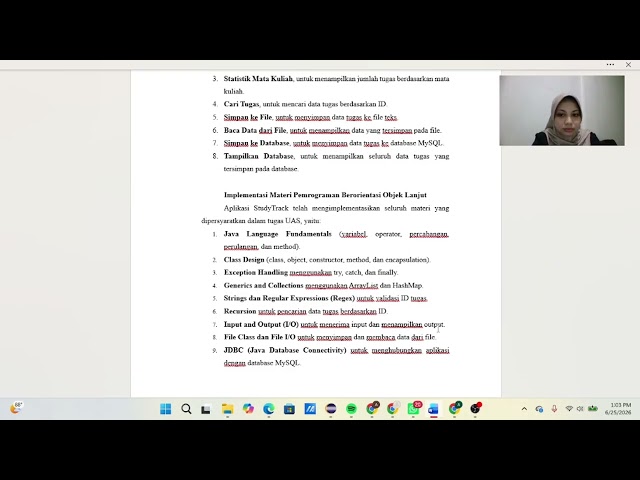 UAS Pemrograman Berorientasi Objek Lanjut - Aplikasi StudyTrack (Java Console)
