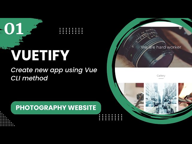 Vuetify #1 - Create new app using Vue CLI method