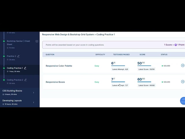 Build Your Own Responsive Website Coding Practice 1 (Responsive Color Palette and Responsive Boxes)