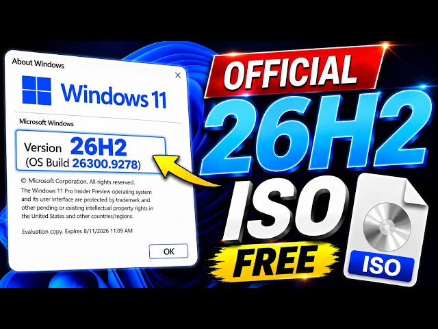Windows 11 26H2 ISO Download & Install Using Rufus | Upgrade to Windows 11 Pro