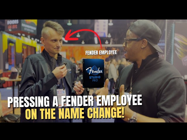 PRESSING A Fender Employee On The Studio One Name Change! #namm2026