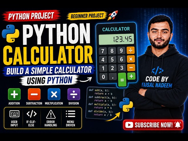 Python Calculator Project | Build a Simple Calculator Using Python | Beginner Project