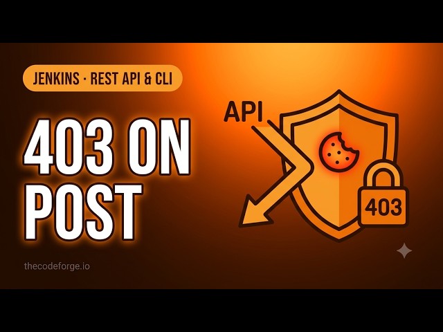 403 Forbidden on every POST — the automation script never fetched a CSRF crumb — Jenkins REST API &