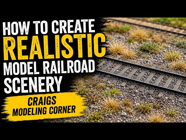 How To Create Realistic Model Railroad Scenery - Craig's Modeling Corner