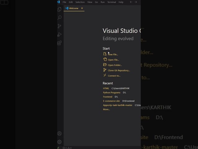 How To Use VS CODE Explained In Telugu