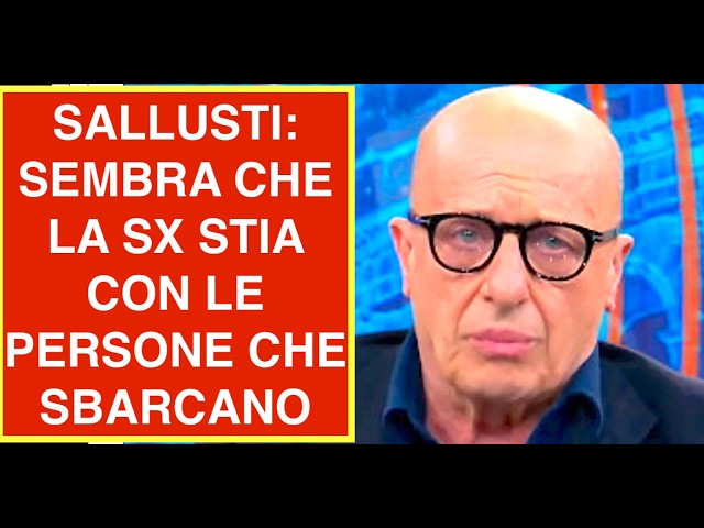 SALLUSTI: IT SEEMS THE LEFT IS ON THE SIDE OF THE PEOPLE ARRIVING BY BOAT