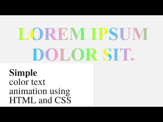 Simple text typing animation effect using HTML and CSS