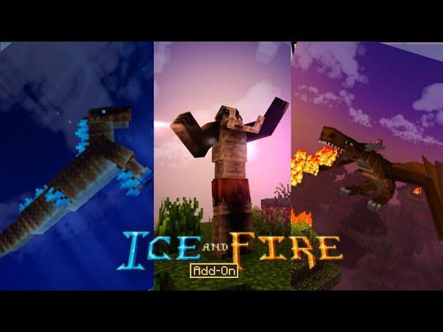 Minecraft PE Ice and Fire Legends Addon First Version Full Mod Showcase 