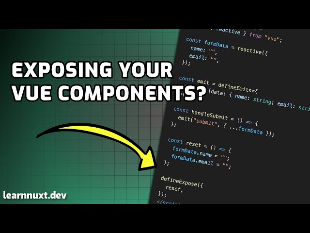 Exposing Parts Of Your Vue Component?