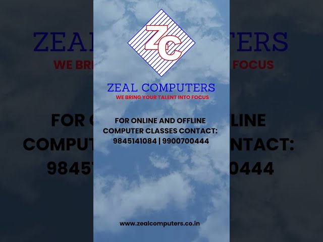 LEARN SOMETHING TODAY YOUR FUTURE SELF WILL THANK YOU FOR | ZEAL COMPUTERS BANGALORE  #viral #short