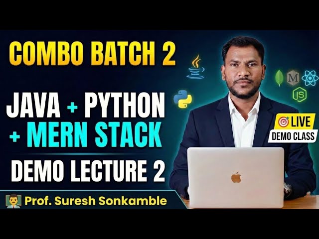 Demo Lec.02 | Combo Batch: Java | Python | MERN Stack |