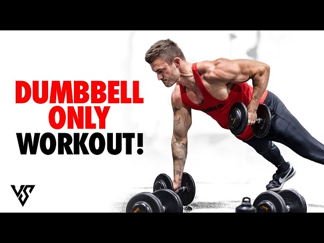 15 Minute At-Home Strength Workout (DUMBBELLS ONLY!) | V SHRED