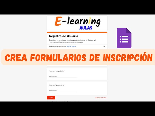 Como crear formularios de Inscripción | Google Forms