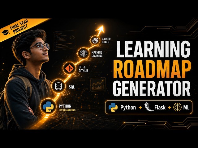 ML Learning Roadmap Generator using Python & Flask | Final Year Project on Real Naukri Data