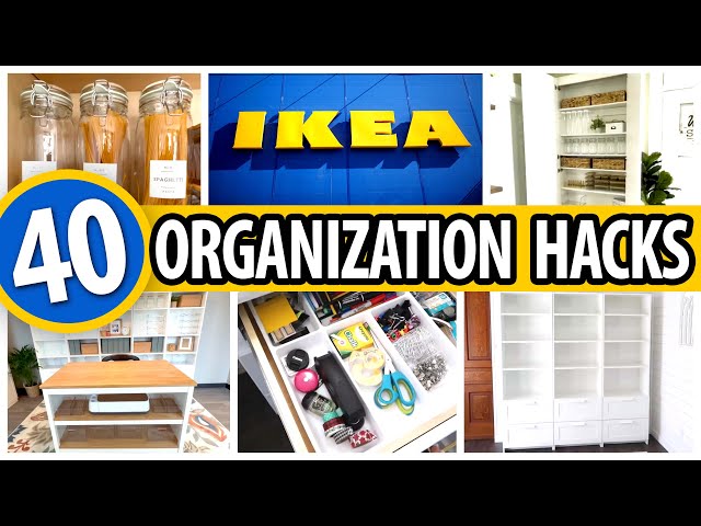 40 *BEST* IKEA Organization HACKS! ✨ small space transformation