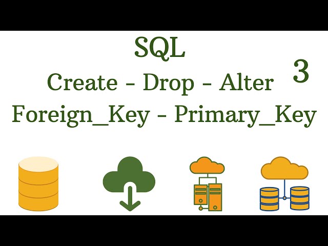 SQL Create - Alter - Drop - Primary Key ve Foreign Key Kullanımları