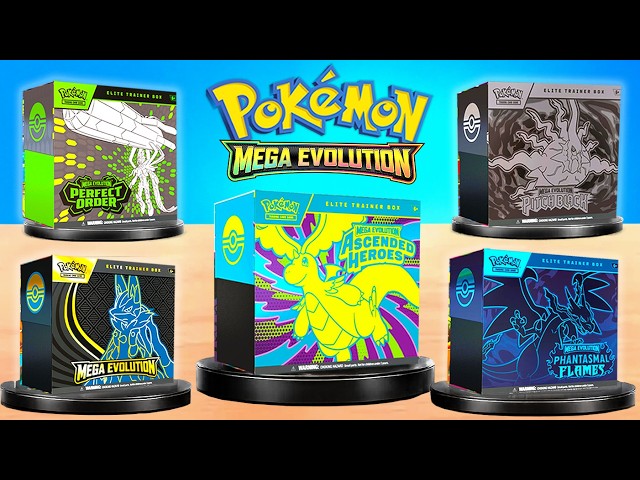 Opening Every Mega Evolution Elite Trainer Box