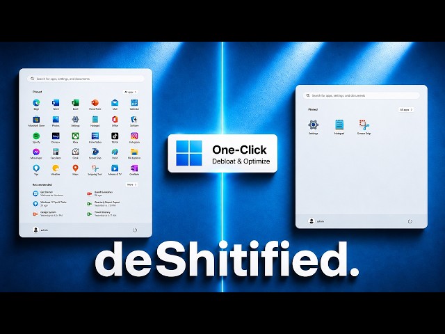 How to Debloat Windows 11 FAST (Debloat + Optimize + Remove AI)