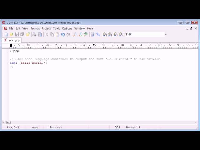 Beginner PHP Tutorial - 13 - comments