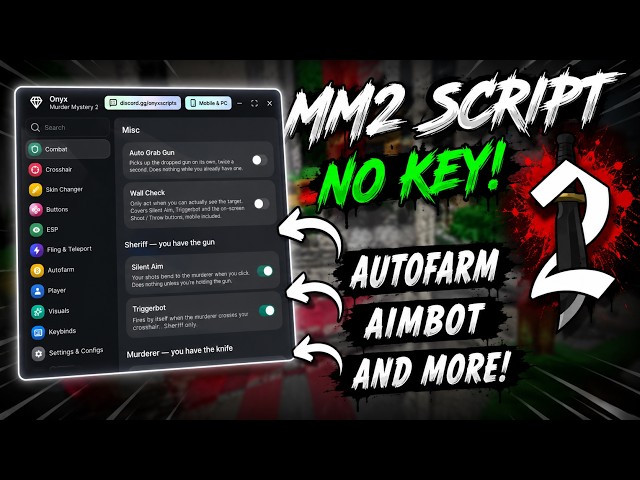 *NEW* BEST MURDER MYSTERY 2 SCRIPT (Silent aim, Auto Farm, Auto Shoot)