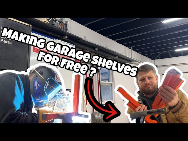 Simple Garage Shelves Made From Scraps!