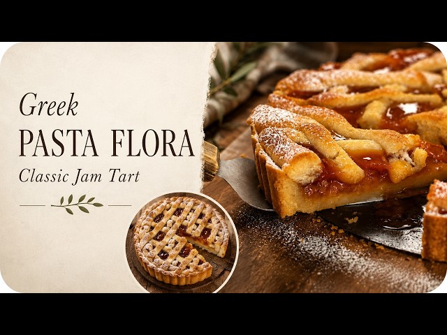Greek Pasta Flora: The Easy Jam Tart Everyone Loves