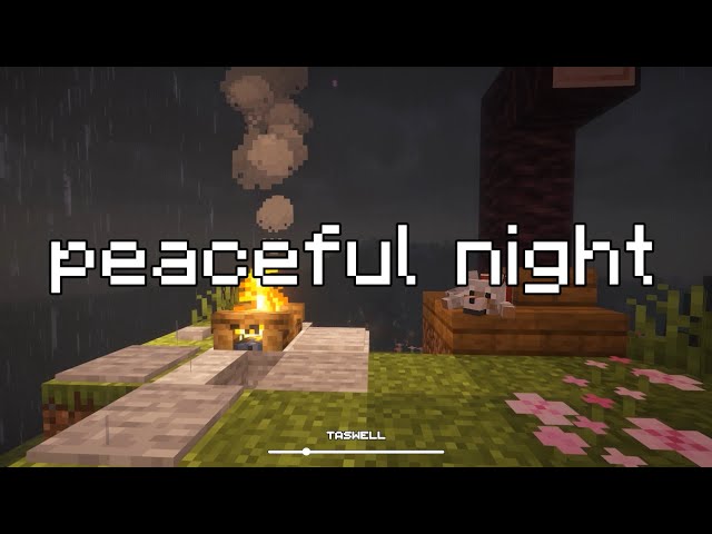 tomorrow will be kinder to you... (minecraft music, heavy rain)
