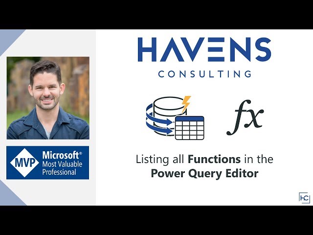 Listing all Functions in the Power Query Editor