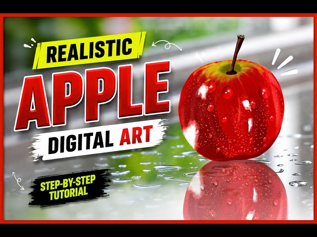 Realistic Apple Digital Art in Photoshop