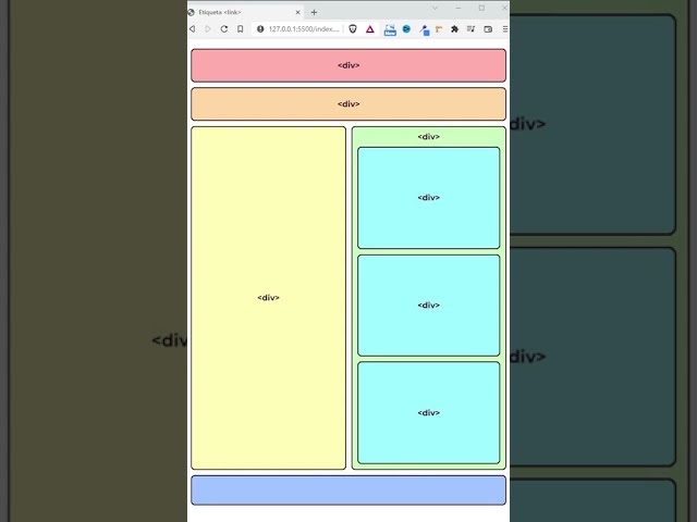 HTML5 Tags for Layouts 💪 [HTML from Scratch] #Shorts - 35