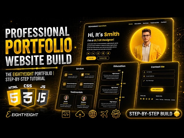 Portfolio Website in React JS | Full Tutorial (Beginner to Advanced)