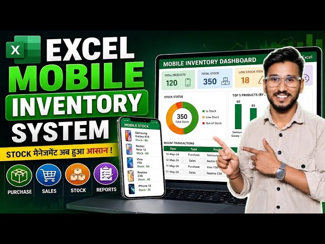 Excel Office Work | Learn How to Manage Inventory, Purchases, Sales, and Dashboards in Excel