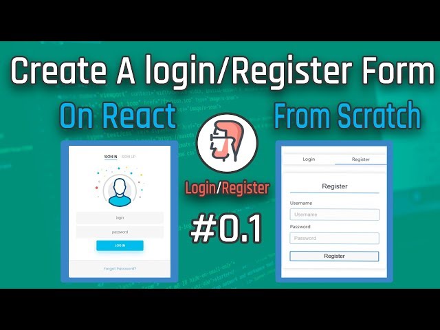 Let's Create a Modern Login Form on React #01