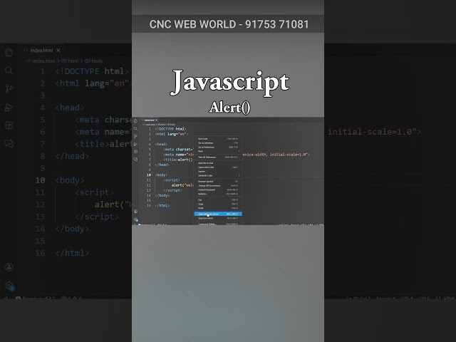 Javascript -  Alert Event #frontendcourse #coding #computer