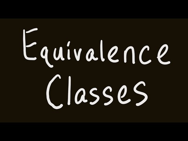 Equivalence Classes and Partitions