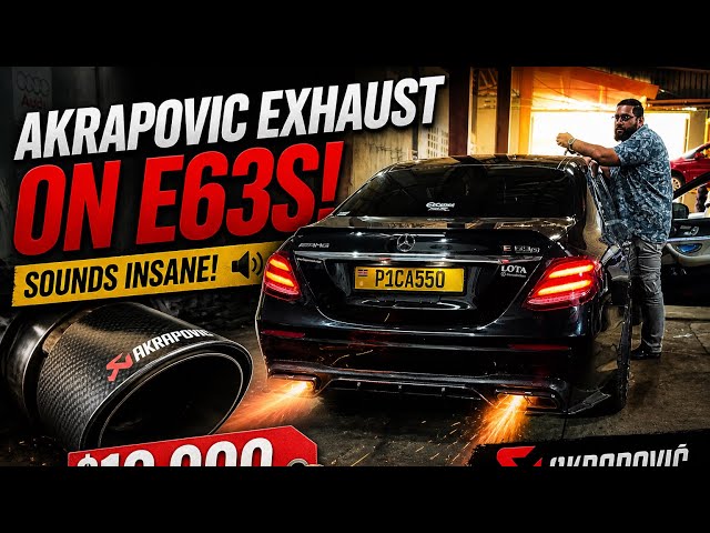 I Put A $10,000 Akrapovic Exhaust In My E63S AMG