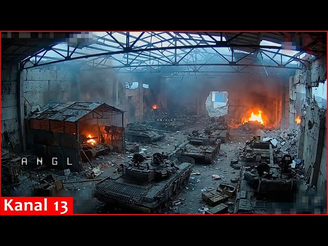 Ukrainian FPV drone strike thwarts Russian assault, destroy armored vehicles, UAVs