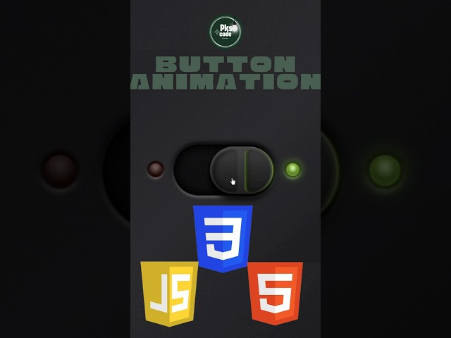 How to make button animation using html css and js #webdevelopment