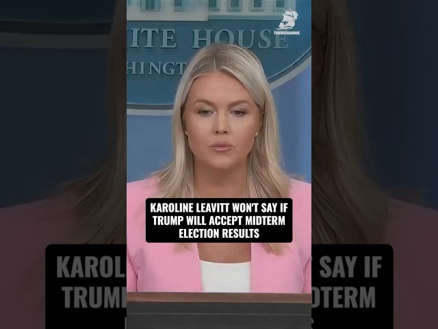 Karoline Leavitt won't say if Trump will accept Midterm election results