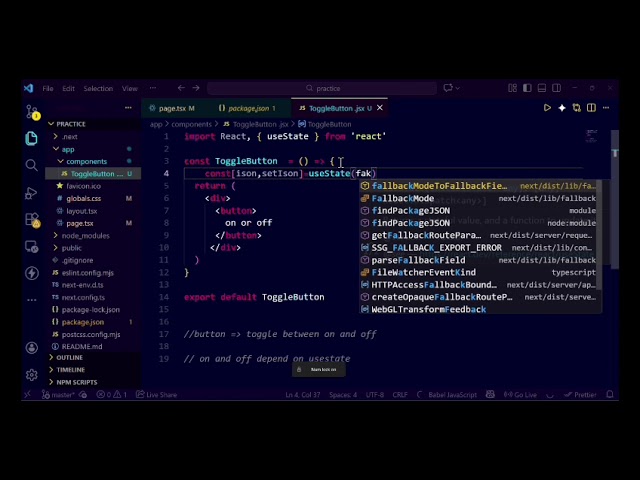 Toggle Button in React 🔁 | ON–OFF Button using useState & Tailwind CSS (Beginner Friendly)