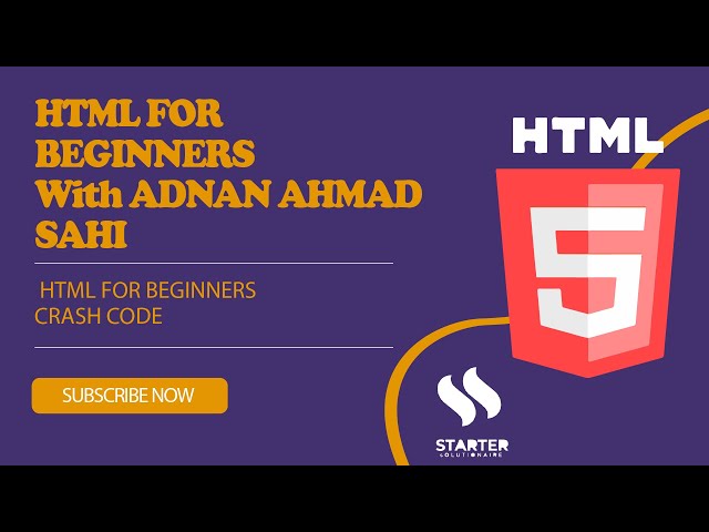 HTML Tutorial for Beginners: HTML Crash Course (html pages)