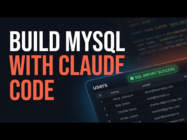 I Used Claude Code to Create a MySQL Database and Dummy Data